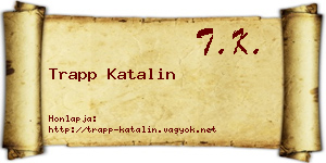 Trapp Katalin névjegykártya