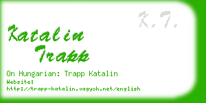 katalin trapp business card